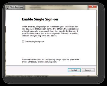sign-on. Otherwise, just click Install. 7.