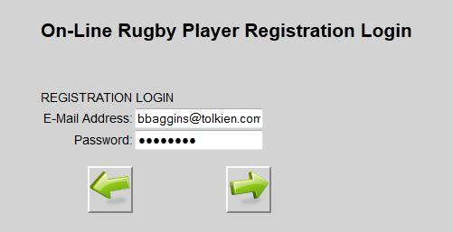Logon after Creating Account Once the account is created the registrant can log in at any time to register a player or update personal information by selecting the Login to my account option.
