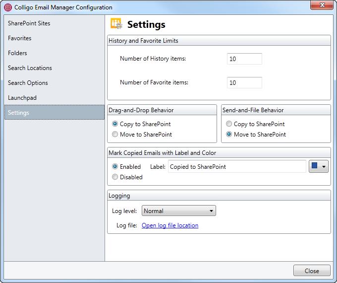 MANAGING SETTINGS To manage your settings: 1.