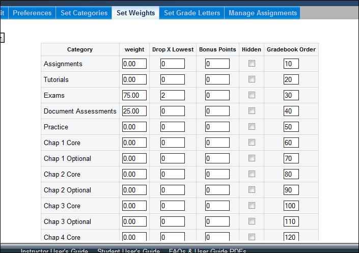 Reordering the Grade Book If you are teaching more than one course, select a course from the course navigation pane on the left side of the page. SNAP displays the links specific to that course.