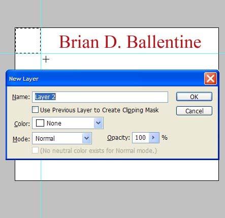 Add Layer: Before using the marquee tool, (next step) manually create a new layer for the square you are about to fill-in.