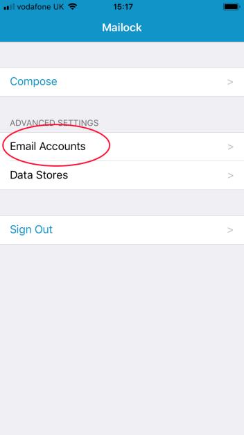 Configuring your app to send secure email Mailock connects to your email server when sending secure messages so