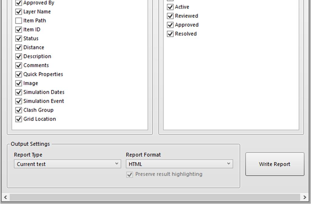 As Viewpoints creates a folder in the Saved Viewpoints dock able window (this window is automatically displayed when the report is run), with the same name as the test.