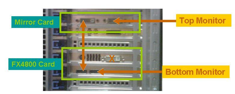 Display Port connectors or the DVI plus one