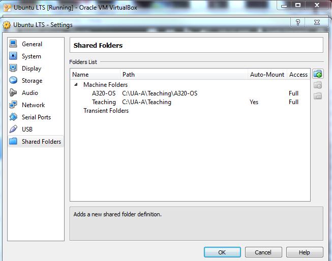 First, access the shared folder icon that you will see in the lower RIGHT corner of your guest OS VM: Click