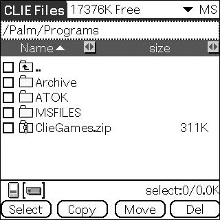 Exchanging data via Memory Stick media Extracting a Zip file You can extract Zip files without using a computer.