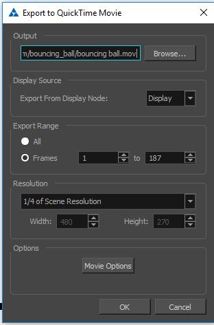 Exporting a Scene to QuickTime Movie in Toon Boom Harmony Select Your Current Scene Folder Change the