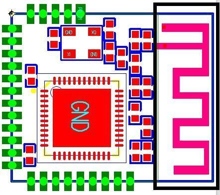 8. PCB Design Guide Please reserve empty area for PCB antenna when you are going to design a device s
