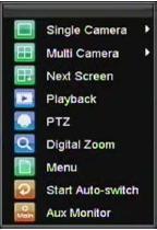 Using Mouse: Select Next screen in right-click menu. 4. Auto Switch: Using Front Panel/Remote: Click ENTER button. Using Mouse: Select Start Sequence in right-click menu. 5.