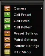 9. PTZ Controls 9.1 Navigating PTZ Menus PTZ menus can be navigated through with either the mouse or the front panel/remote.