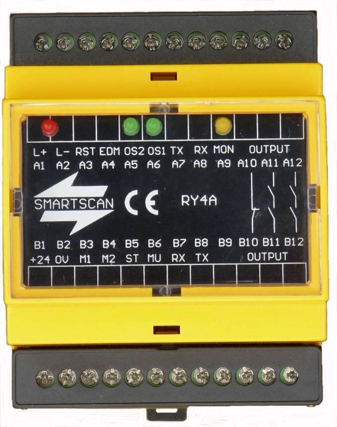 ACCESSORIES The Smartscan RY4 series provides dedicated relay output switching options that may be used with the T4 series safety light curtain.
