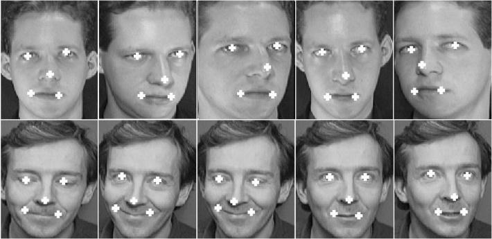 There are variations in facial expressions such as open or closed eyes, smiling or non-smiling, and glasses or no glasses. All images are 8-bits Figure 5.