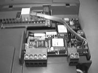 Locate the right hand side of the PROFIBUS-DP card under the flange. 2.