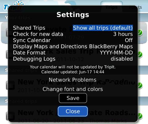 Check Your Settings Check or change your TripIt settings.