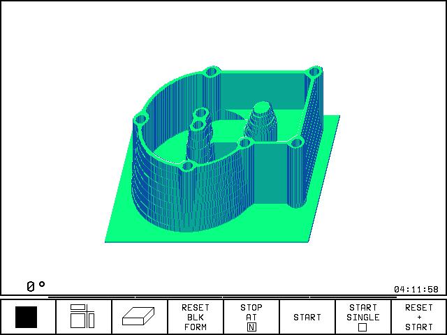 11.1 Graphics 3-D view The workpiece is displayed in three dimensions, and can be rotated about the vertical axis.
