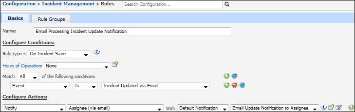 However, you can now use work item rules to configure additional actions if a work item is updated via email