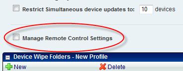 Chapter 5: Configuring the Remote Control Client 25 Mobile Device Profile Details 4 In