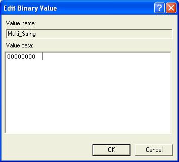34 If you are modifying a String or Binary value, the Edit String dialog box appears. If you are modifying a DWORD key value, the Edit DWORD Value dialog box appears.