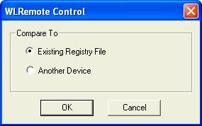 36 A dialog box appears. 3 If you are comparing it to a saved registry, select the Existing Registry option and click OK.