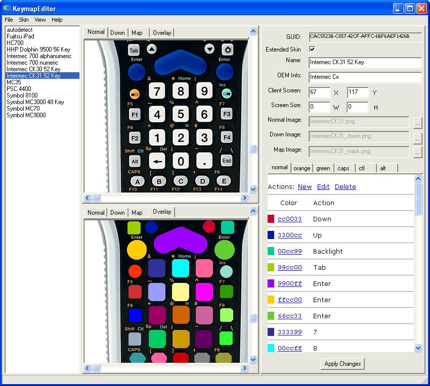 Chapter 7: Managing Device Skins 55 To access the Skins Editor: Click Start > Programs > RC Skins Editor 4.1 > Skins Editor. To view split screen: From the View menu, select Split Device View.