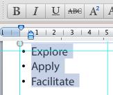 To display the ruler, go to the View menu and select RULER. Font Types and Sizes Font sizes will need to be adjusted based upon the amount of text in your poster and the style of font you choose.