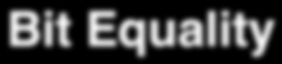 Bit Equality a Bit equal HCL Expression eq bool eq = (a&&b