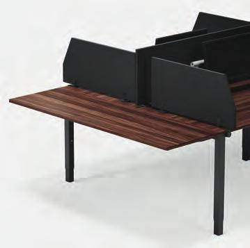 Can be hooked off on one or both sides for easy access. EXTENSION TOP The bench solution has a practical extension top.