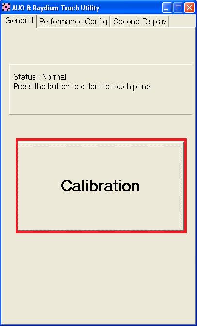 Please note: during the process of touch auto calibration, keeps finger touches or other metal parts from the touch panel for 10 seconds until the calibration is finished. 2.