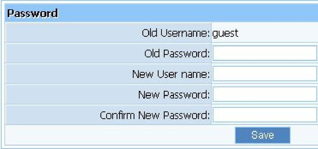 default password to one of your choice, here enter a new password and then Re-enter