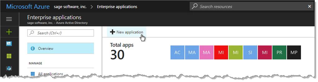 Publish your Mobile website through Microsoft Azure 10. Click New application. 11. Select a category; you can choose any category you want.