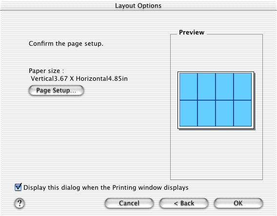 Printing Duplicate Images on an 8-Label Sheet ImageBrowser allows you to print duplicate images. This makes it possible to print multiple copies of the same image on an 8-label sheet.
