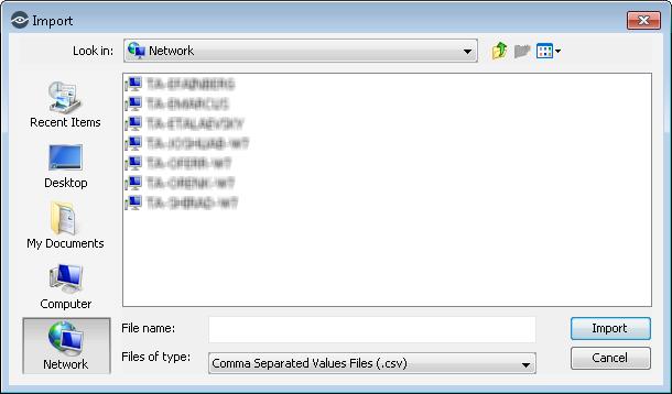 csv file does not add any MAR entries. To import MAR entries from a.