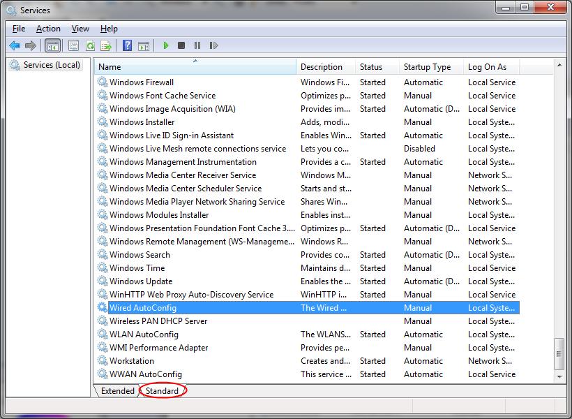 Security Setup 9.1 Activating dot1x Authentication on Windows 7 To activate dot1x authentication on Windows 7: 1. Press Windows+R key combination to open the Run window. Figure 9-1: Run Window 2.