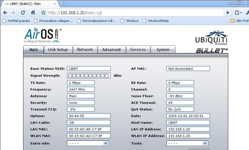 examples: User interfaces: GUI (web page) Linksys, Ubiquiti, most modern APs