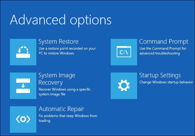 Step 3: When Windows 10 restarts, it will present you a menu of options to