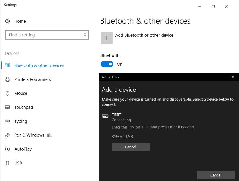 Using a Bluetooth connection - 29 2. Click on Add Bluetooth or other device then select the device that you want to add. 3.