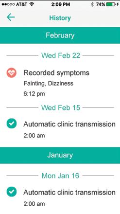 By engaging patients in their own compliance, the mymerlin smartphone app allows clinic staff to focus attention on care and less on managing scheduled checks and transmissions.