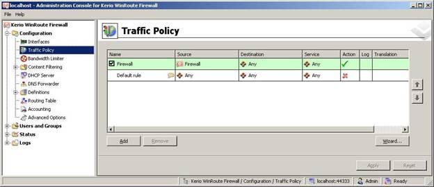 - Trong cửa sổ Traffic Policy, chuột phải New rule Edit rule - Hộp