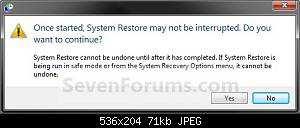 (see screenshot below step 8) NOTE: Make sure that the restore point you want is still selected