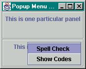 add(fileopen); file.add(filesave); file.add(new JPopupMenu.Separator()); file.add(fileexit); fileexit.addactionlistener(this); options.add(optionsspell); options.add(optionssecret); top.