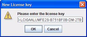 Figure 4-1. Features Page: License Information The New License Key dialog box opens, as shown in Figure 4-2.