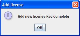 4 Data Migration Licenses Applying an Array-based License to a Specific Array Figure 4-3. Add License Dialog Box 6. Click OK to close the verification dialog box. 7.