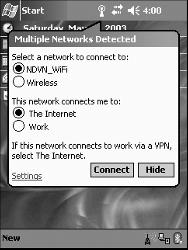 printers, GPS units, and more. The Connections Manager has been completely redesigned with a simplified wizard, enabling a quick and easy setup of connections for VPN, proxy servers, 802.