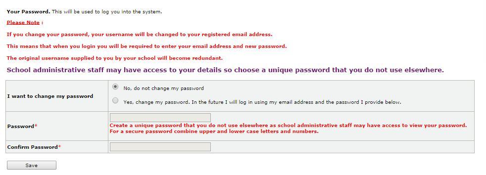 You will need your Username and Password to access your account.