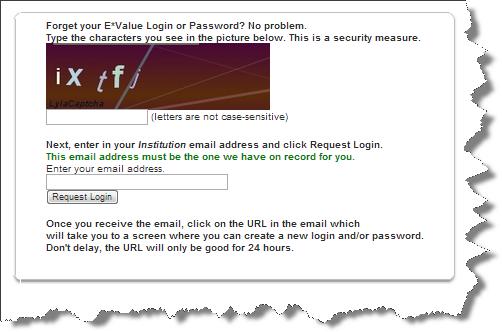 login/password click on the link labeled Forgot