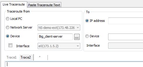 Traceroute Tool Traceroute to a device and quickly create a map Run a traceroute between two points and map out the