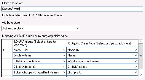 If you are using multiple domains, you can select the Token-Groups - Domain qualified