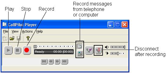 To record and save a message using the stand-alone CallPilot Player To record and save a message using the stand-alone CallPilot Player To save a copy of your voice recording as a stand-alone file