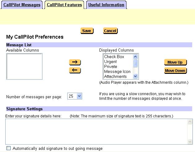 Setting messaging preferences Setting messaging preferences You can set preferences for your message list displays and behavior, options for message editing, and your default audio format for voice