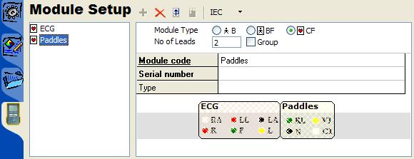 Reference Test Guide 5 Figure 5-8. Modules in a Module Setup Window gbv60.bmp The data items listed below the class and lead settings are named Module Info.